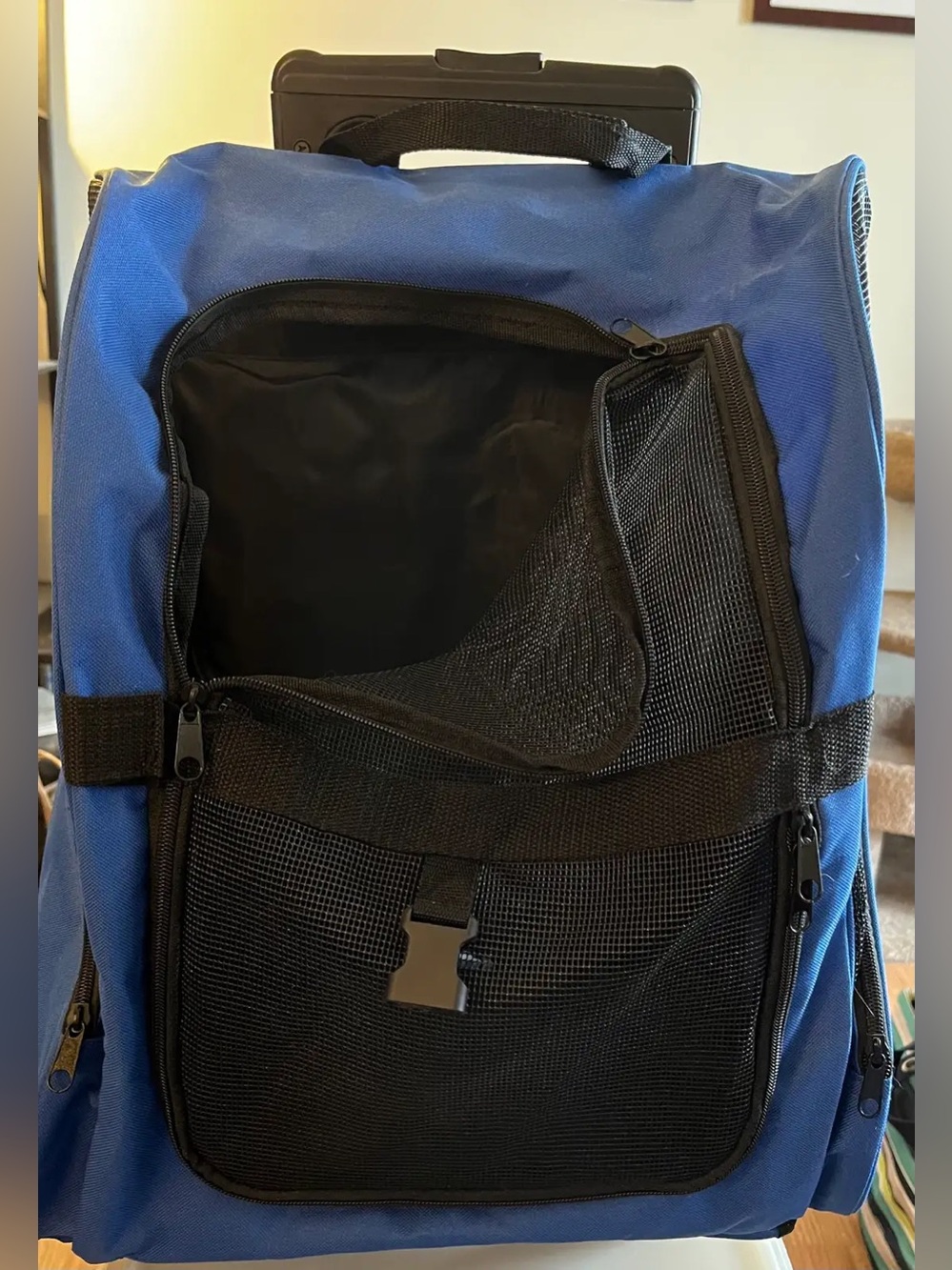 Pet carrier backpack with wheels!!